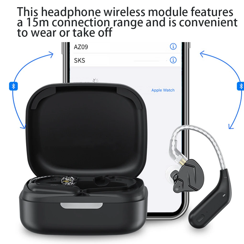 Módulo inalámbrico para auriculares, Cable de actualización, sonido HiFi, desmontable, compatible con Bluetooth, tipo B