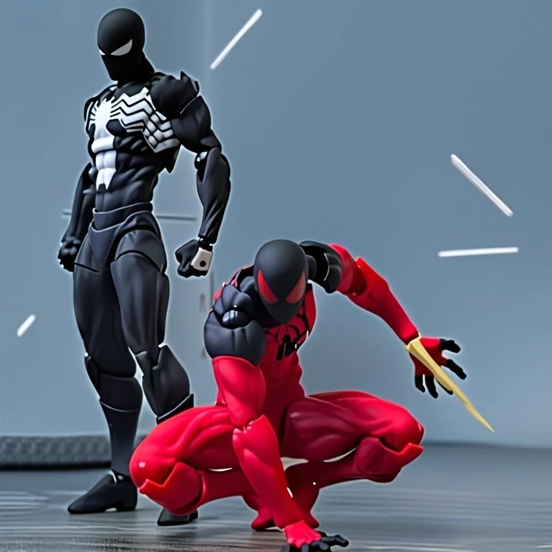 

Ct Toys Алый Человек-Паук Фигурки Kaine Parker Messtoys Человек-Паук Черный Костюм Симбиот Фигурка Индивидуальная Модель Игрушка Подарок