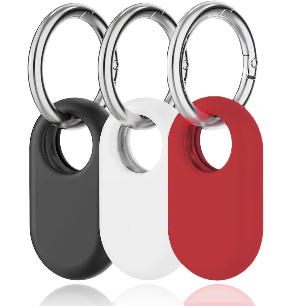 Smart Tag Anti Lost Tracker Set With 3 Color Protective Case Tracker Color Random Compatible iOS Find My Sound Alarm Key Locator