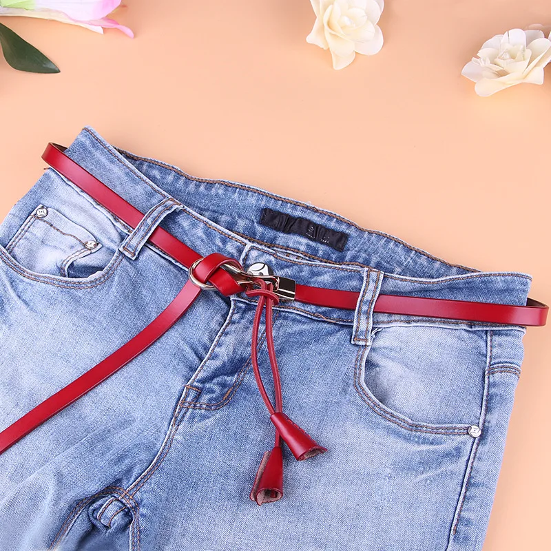 105CM Fashion Leather Woman Belt Casual Jeans Decorative Waistband Versatile Dress Fine Belt Female Wholesale