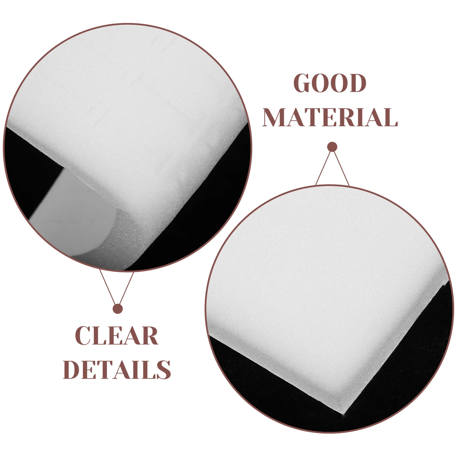 4 قطعة صندوق مجوهرات إدراج وسادة إسفنجية رغوة حصيرة لحامل القرط عرض تخزين منصات رغوة بيضاء لعرض تغليف المجوهرات