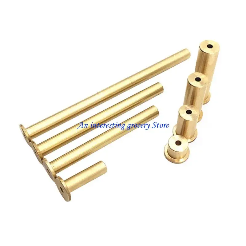 652D 1 Set Golden Golf Copper Brass Nails Plug Weights for.335 and.355.370 Tip
