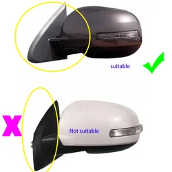 For Mitsubishi Outlander 2014 2015 2016 2017 2018 Car Accessories Rearview Mirrors Cover Rear View Mirror Shell Color Painted