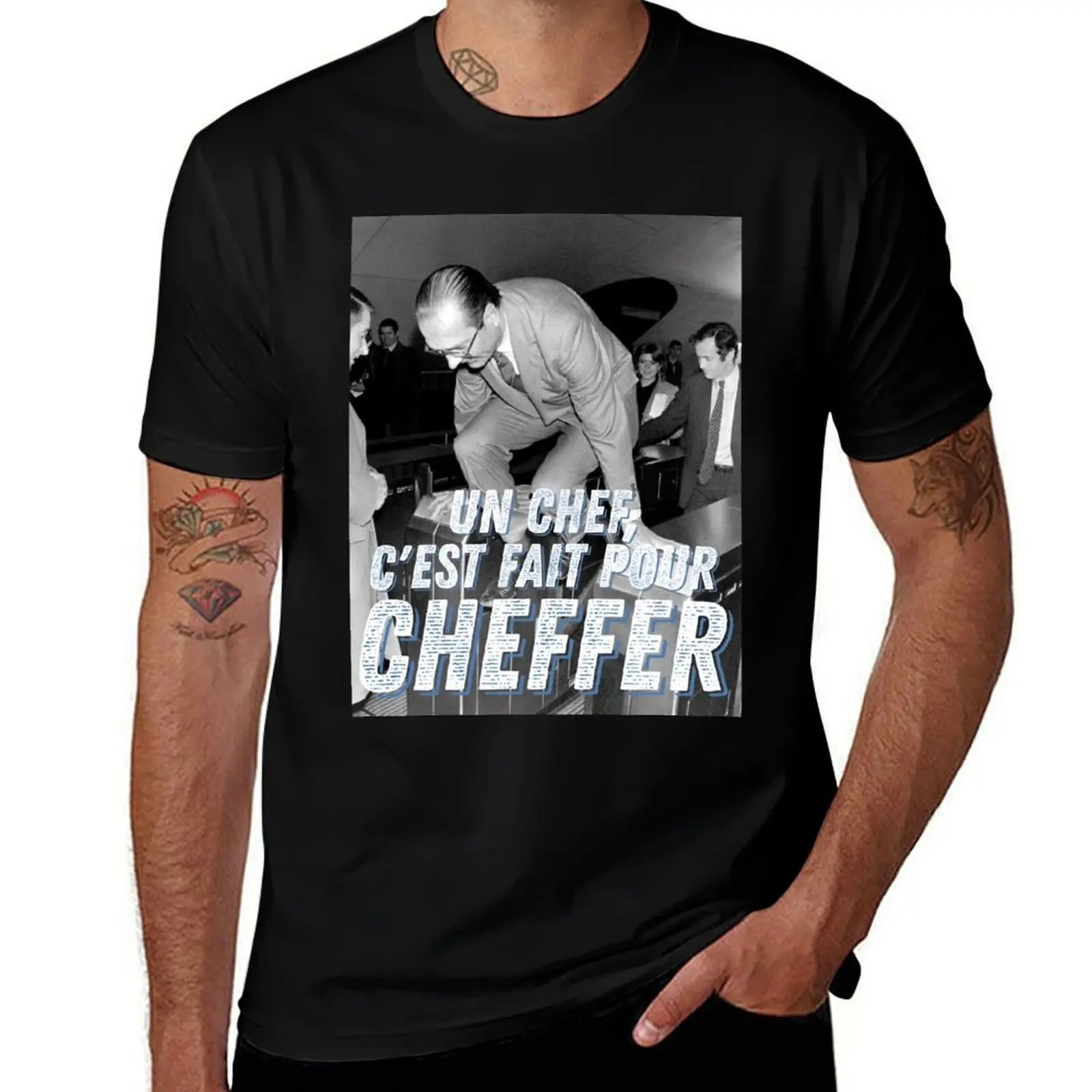 A chef ! - Jacques Chirac T-Shirt Quick Dry Training Short Sleeve Tee T-Shirt