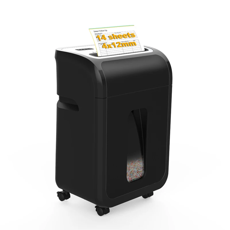 

OS1501-14M 14 Sheet Micro Cut P-4 Security Level Paper Shredder Machine Heavy Duty For Office