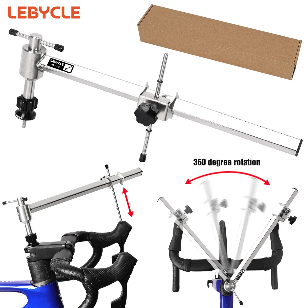 LEBYCEL Stainless Steel Bicycle Hand Shift Adjustment Tool Tail Hook Tool Bike Handlebar Balancing Tool Bike Repair Tool