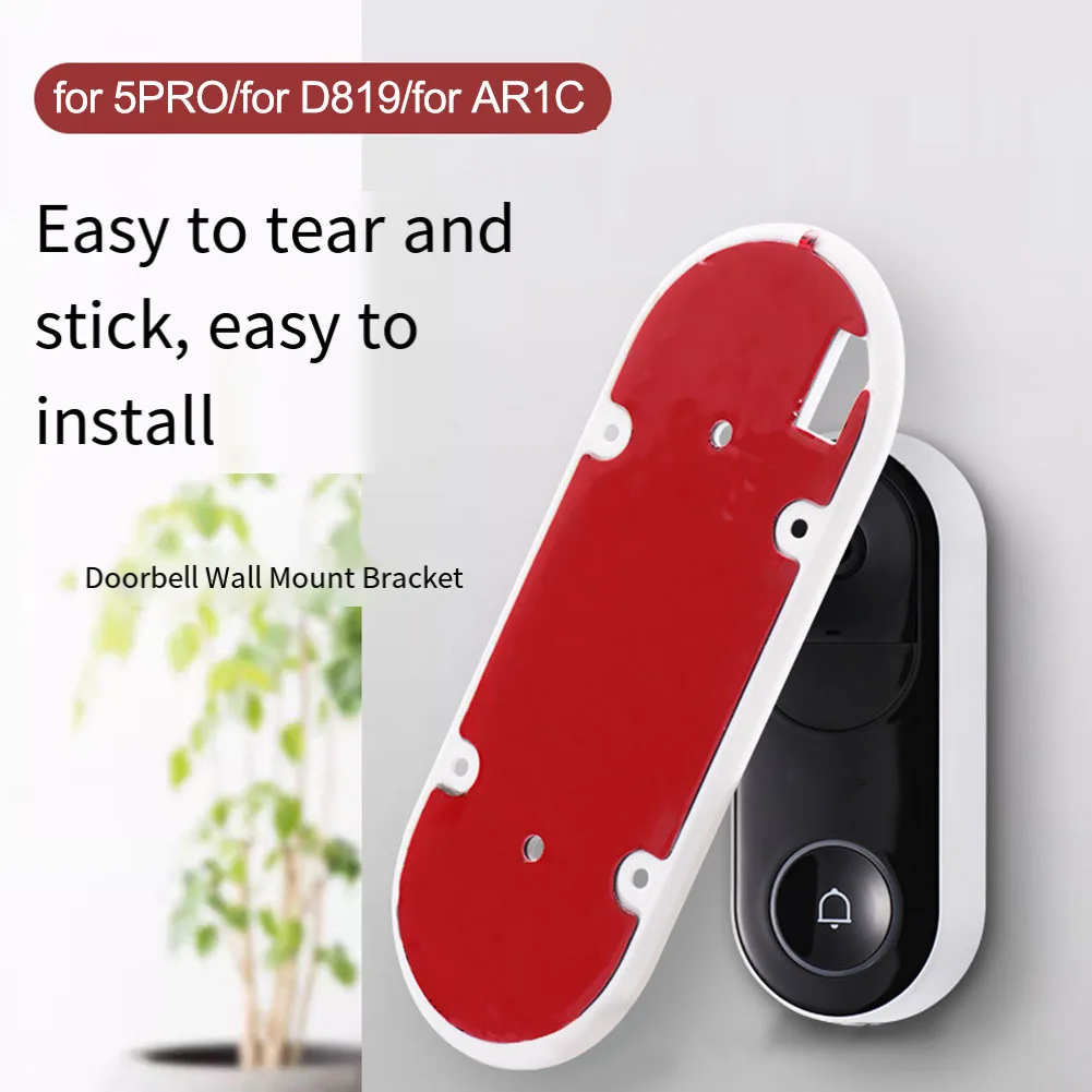 ABS Doorbell Wall Bracket Designed for 5PROD819AR1C Models 5PRO D819 AR1C Suitable for Glass Tiles Wood and Painted Surfaces
