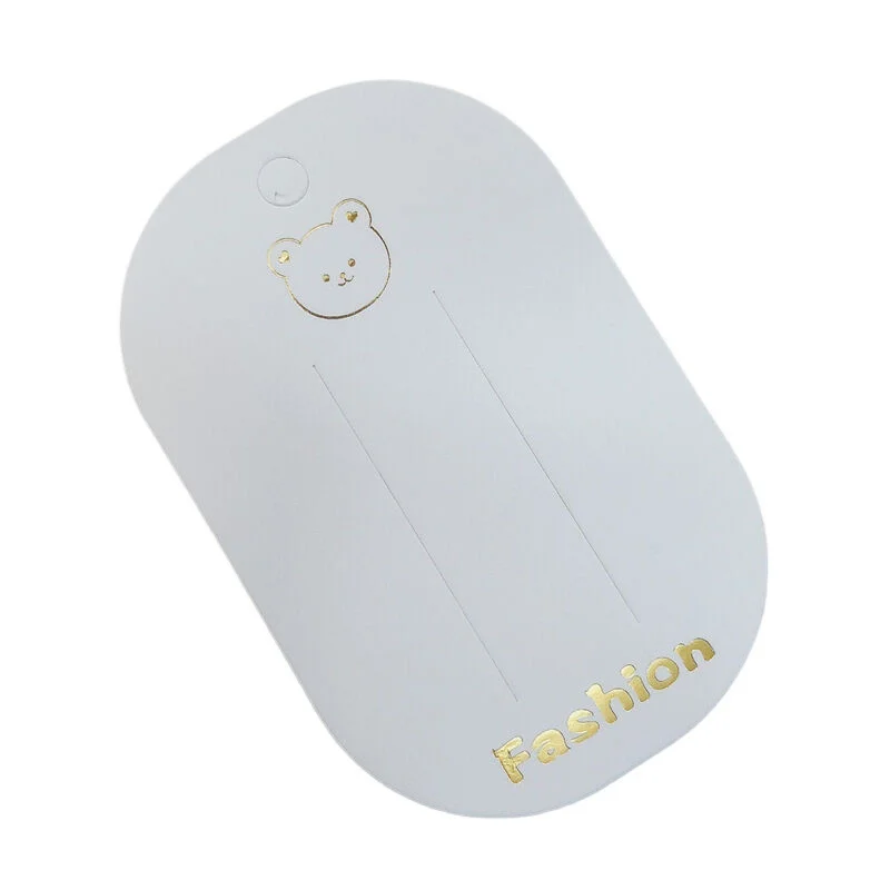 DIY Kids Hair Tie Display Cards, Pack of 50 Little Bear Carton for Hair Accessory Business