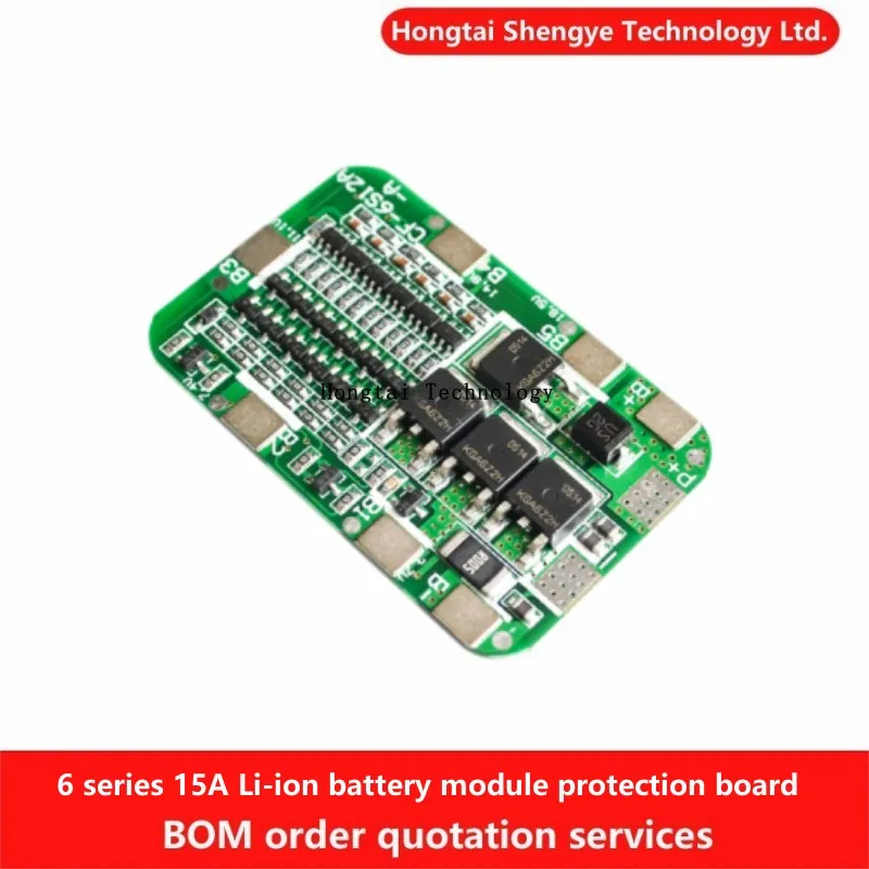 6 Strings 15A 24V PCB BMS Solar Lighting Protection Board for 6 Cell 18650 Li-Ion Battery Module Protection Boards