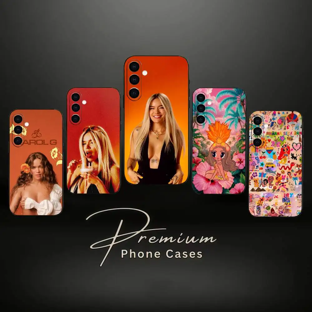 

K-Karol G Colombian Latin Singer Phone Case For Samsung Galaxy A73,A72,A71,A70,A53,A52,A51,Others Soft Black Cover