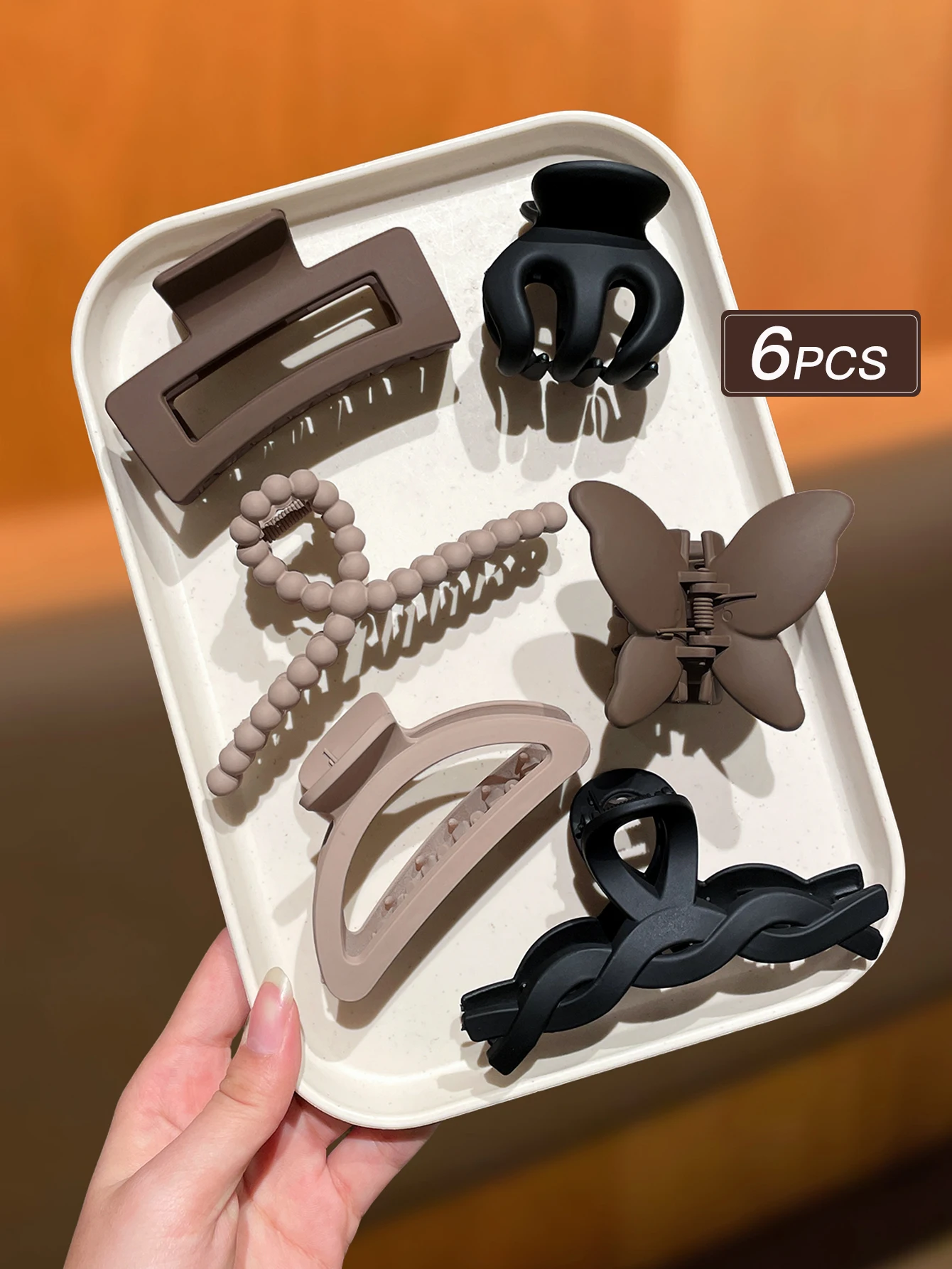 6 قطع من مشابك الشعر الرجعية العصرية والمقابض للنساء إكسسوارات الشعر متعددة الاستخدامات هدية توصية زينة شعر للسيدات #1