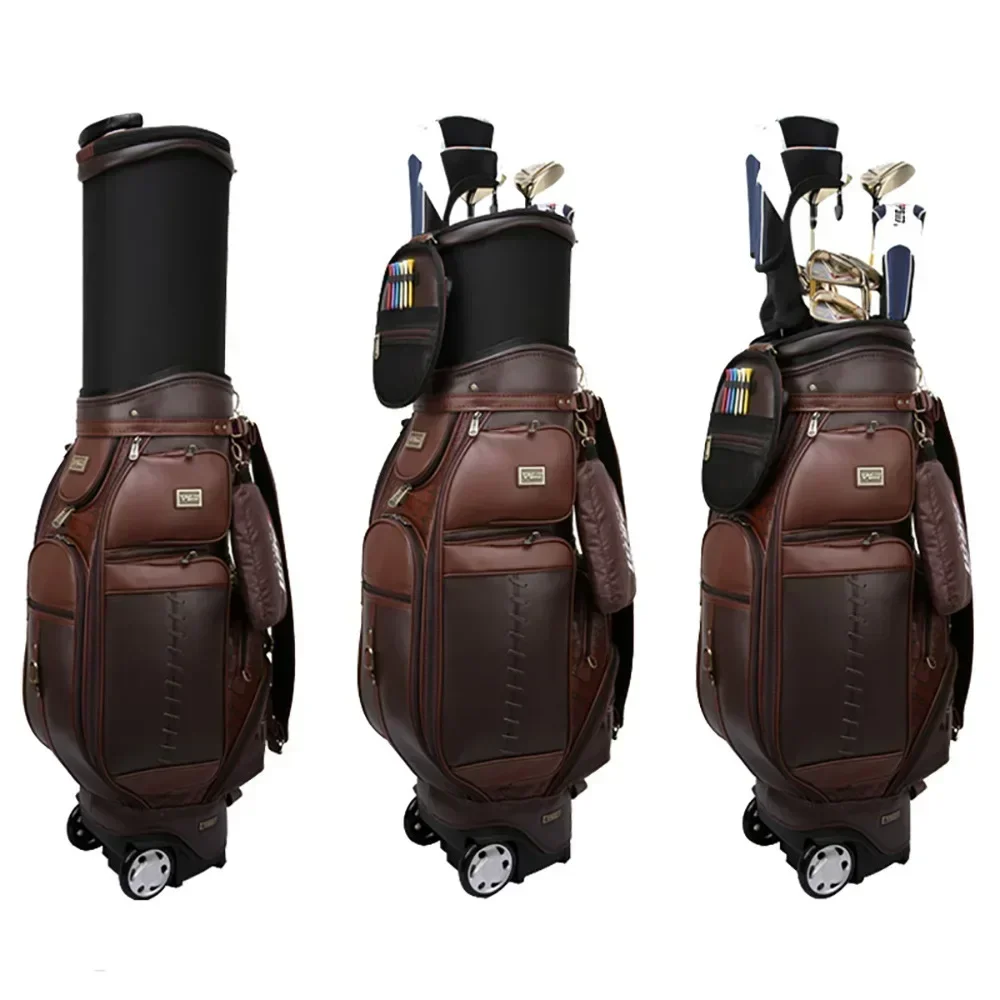 PGM Men's Golf Telescopic Ball Package Multifunctional Ball Pack Microfiber Leather Durable Hard Shell Golf bag Golf supplies