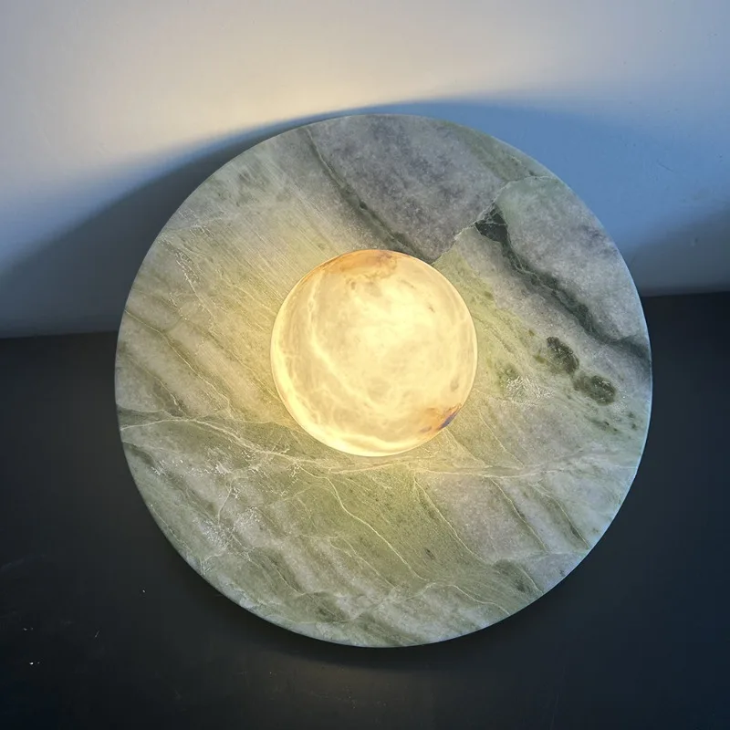 Nordic Modern Minimalist Natural Marble LED Wall Light Living Room Bedroom Hallway Staircase Decor Novelty New Energy Saving