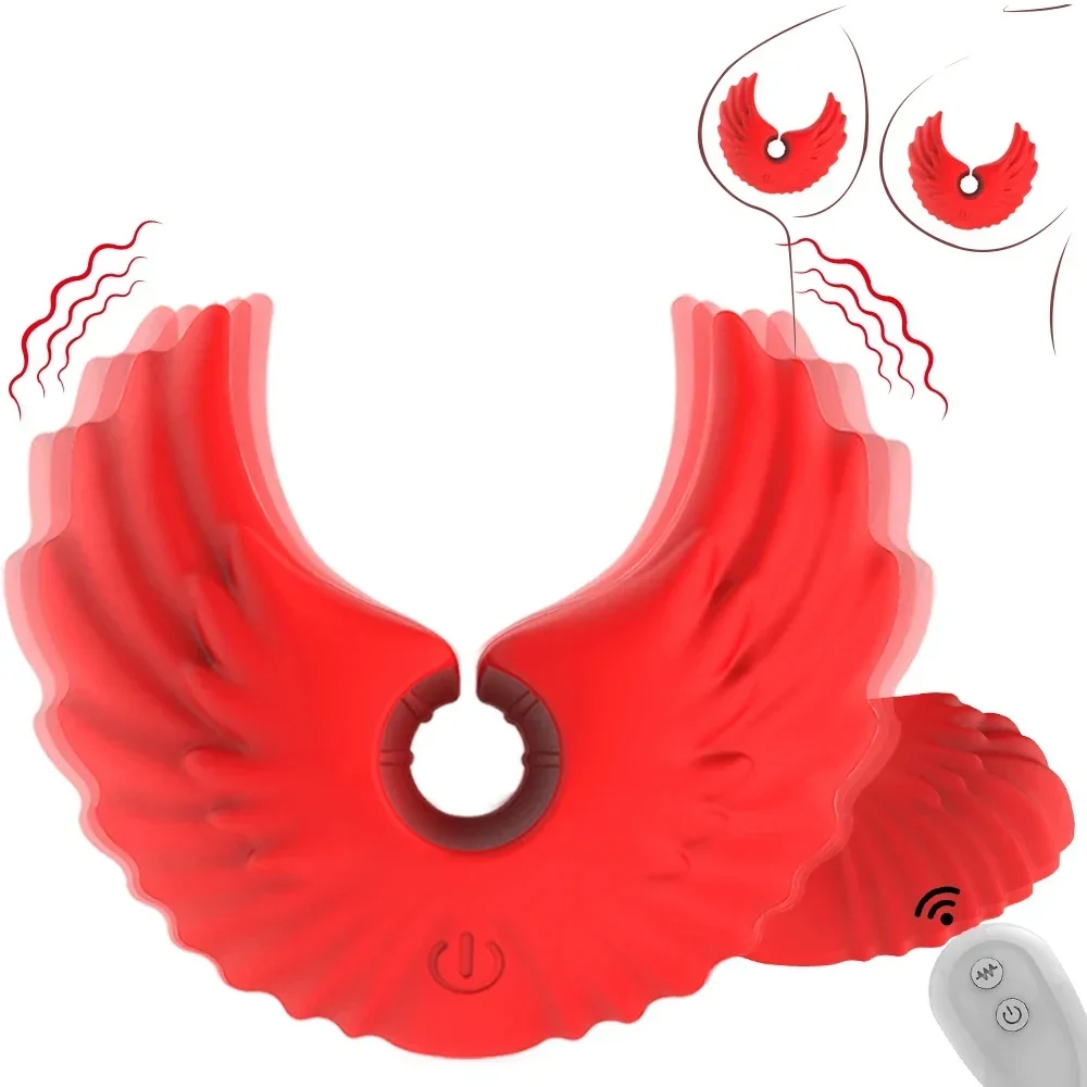 Juguetes para pezones femeninos, abrazaderas, vibrador de pecho con Control remoto, estimulador de pezones BDSM, juguetes sexuales para adultos, juegos para parejas, placer Sexual