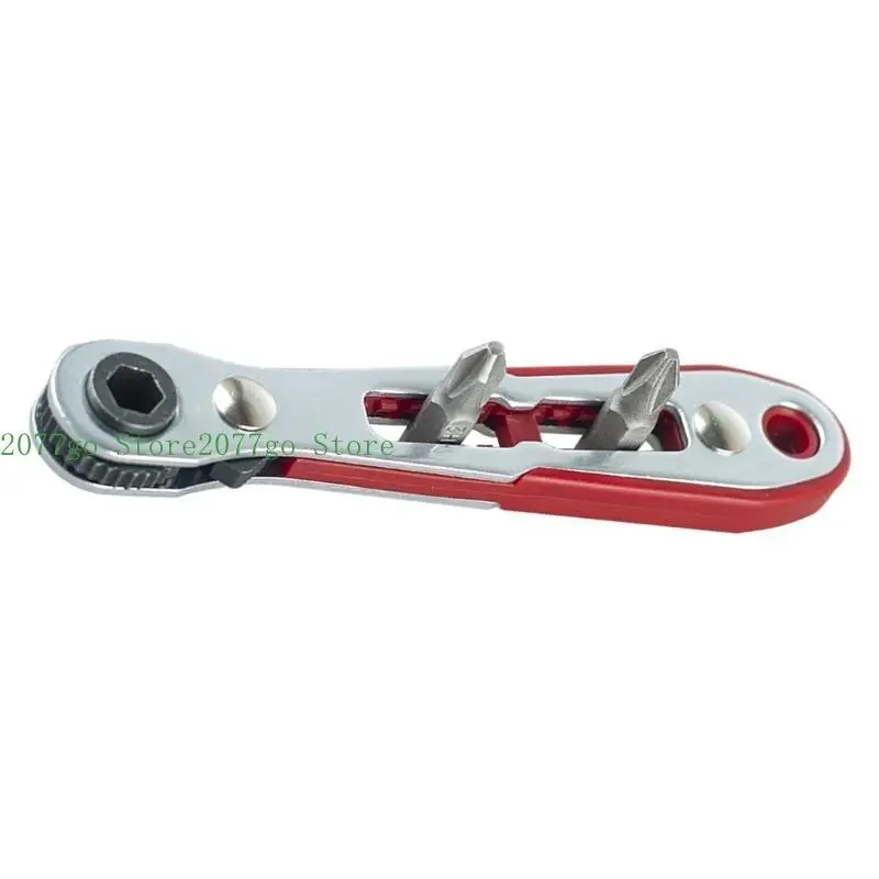 

Y1UD Mini Bidirectional Manual Ratchet Screwdriver Wrench for Tight Space