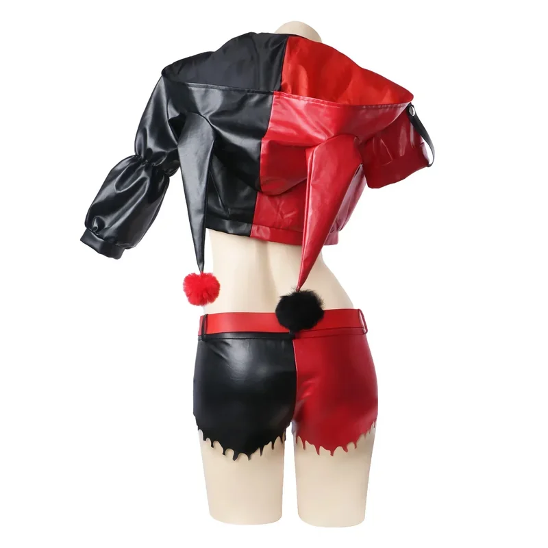 Costume de Cosplay Harley Quinn, Uniforme de Carnaval Joker, Perruque Anime, Costumes d'Halloween, Jeu pour Femmes