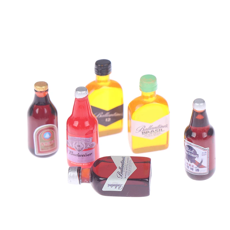 5Pcs 1/12 Dollhouse Miniature Drink Bottles Dolls House Food Accessories image 3