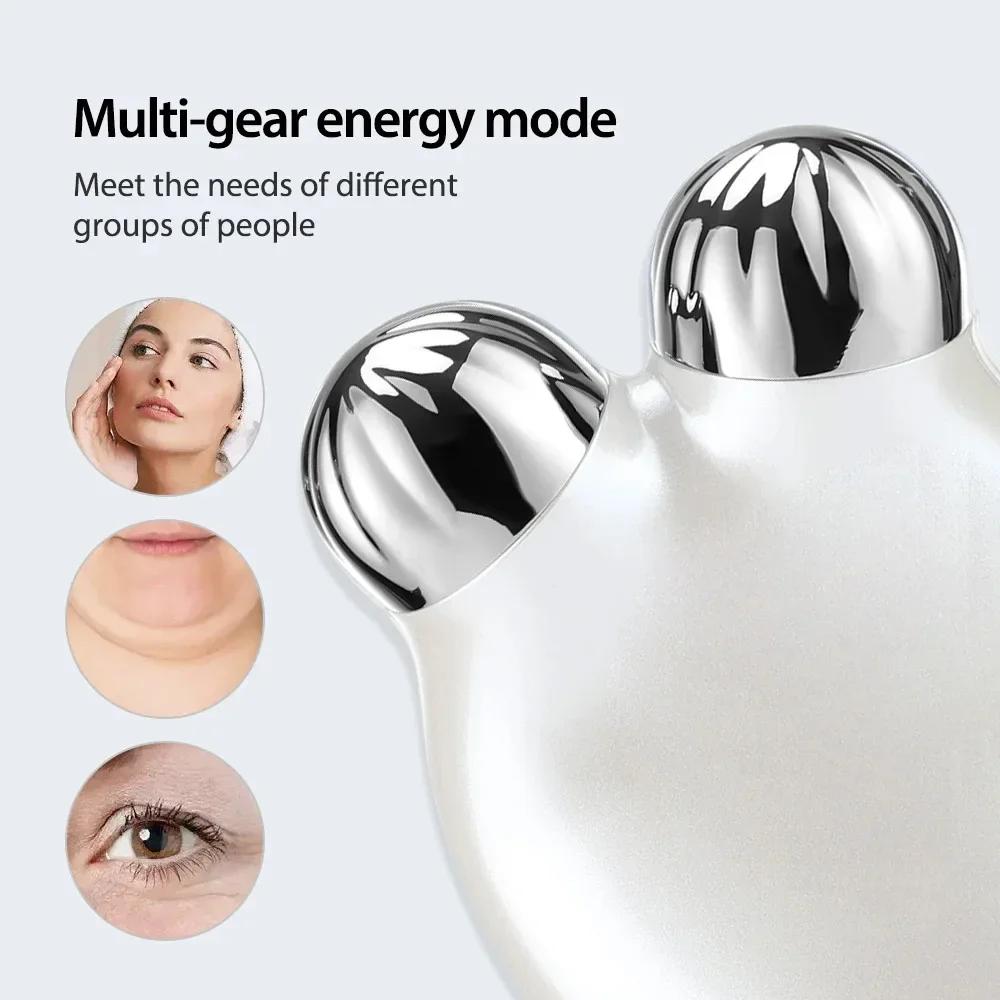 5 Gears Electric Face Lift Roller Massager EMS Microcurrent Sonic Vibration Facial Lifting Skin Tighten Massage Beauty Devices