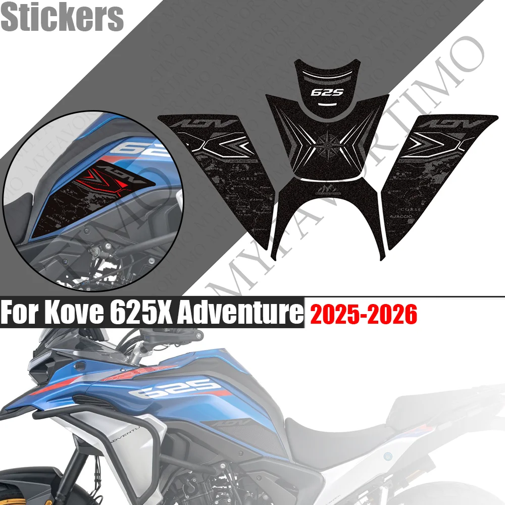 

For Kove 625X Adventure ADV Explore Tank Pad TankPad Side Grips Fuel Oil Knee Protector Stickers Decals Protection 2025 2026