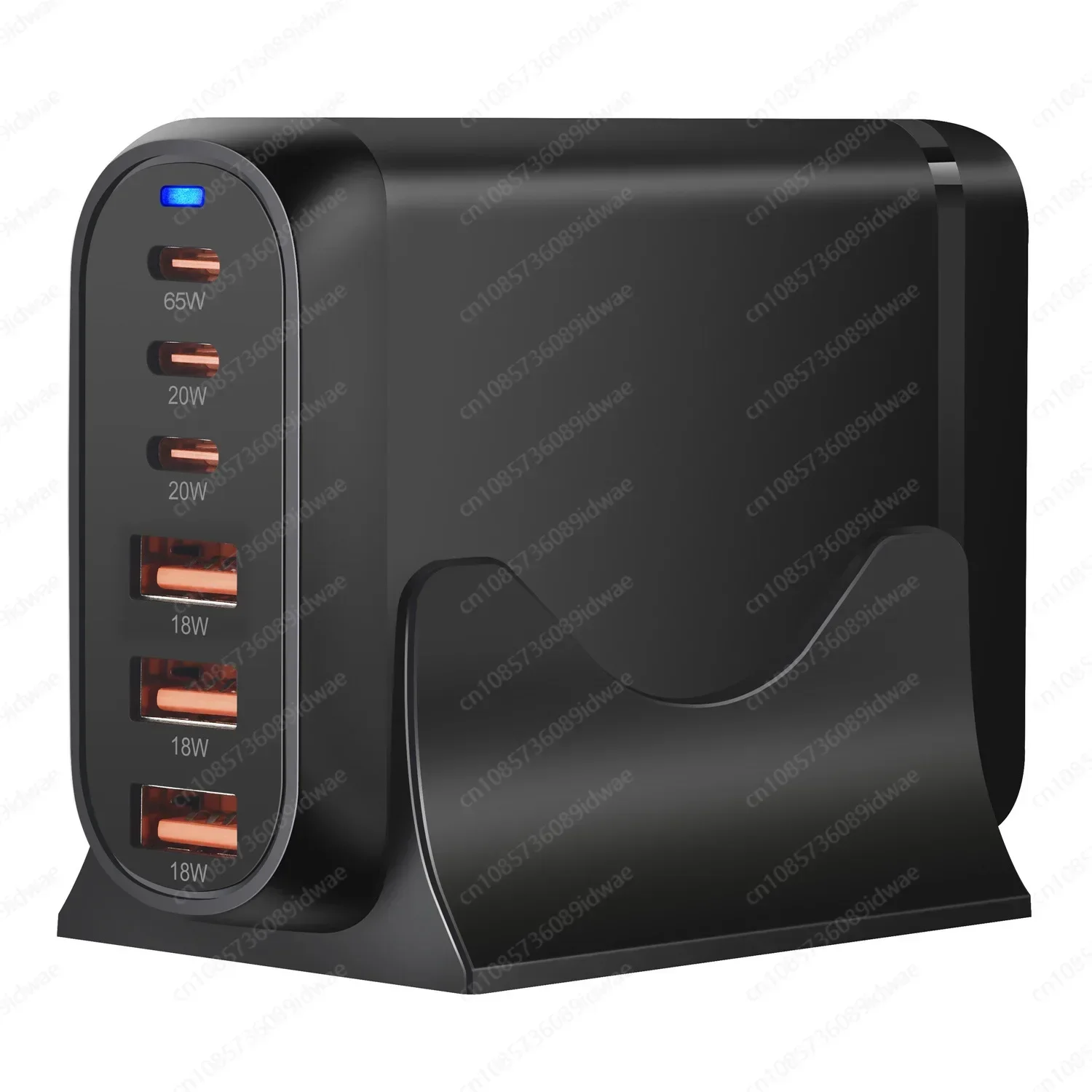 120W gallium nitride PD charger, multi-port multi-function smart charger 3C3A gallium nitride adapter fast charging