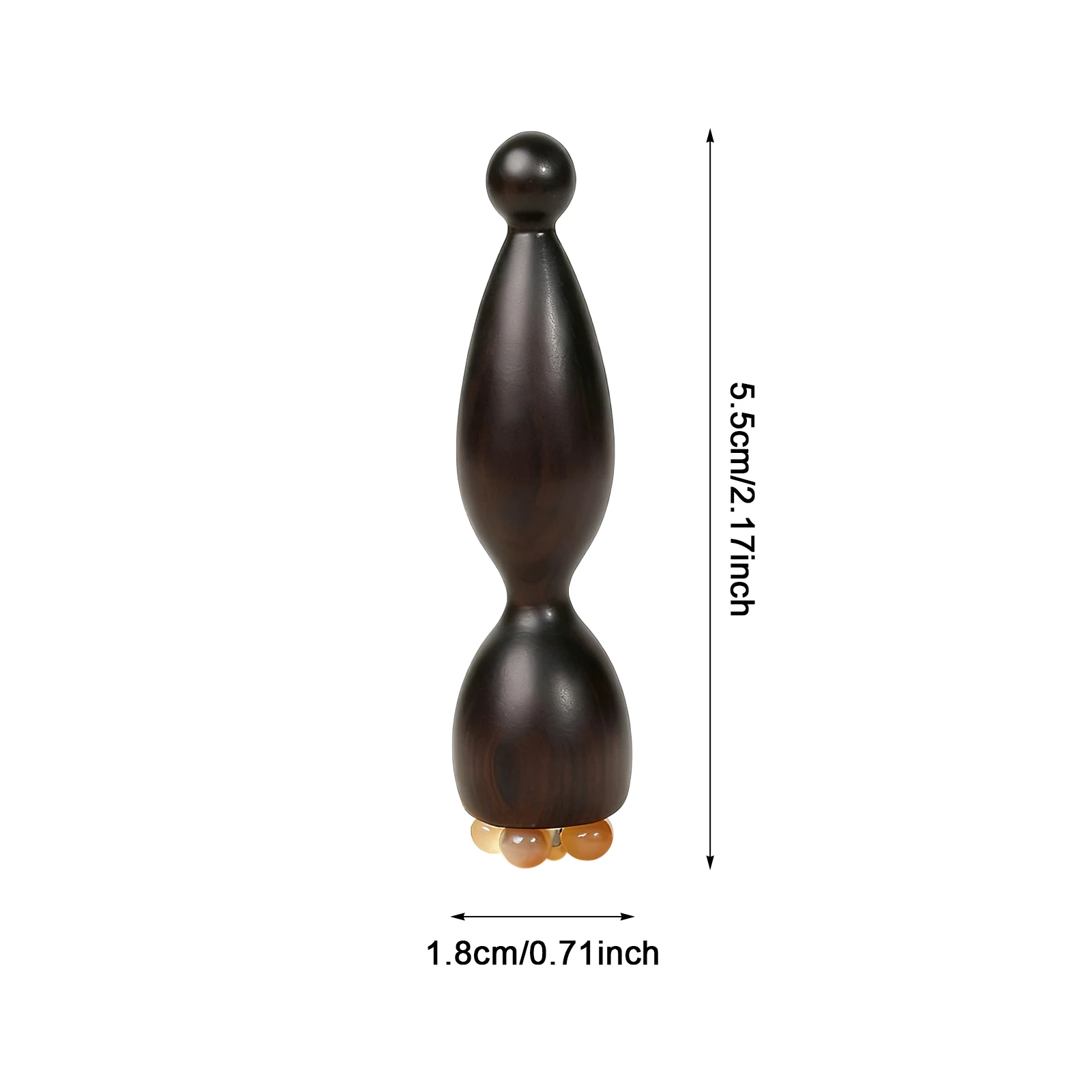 Strumenti per la cura della pelle del viso in legno di sandalo viola Corno facciale Gua Sha Drenaggio linfatico Sollievo per gli occhi Massaggio per terapia di digitopressione