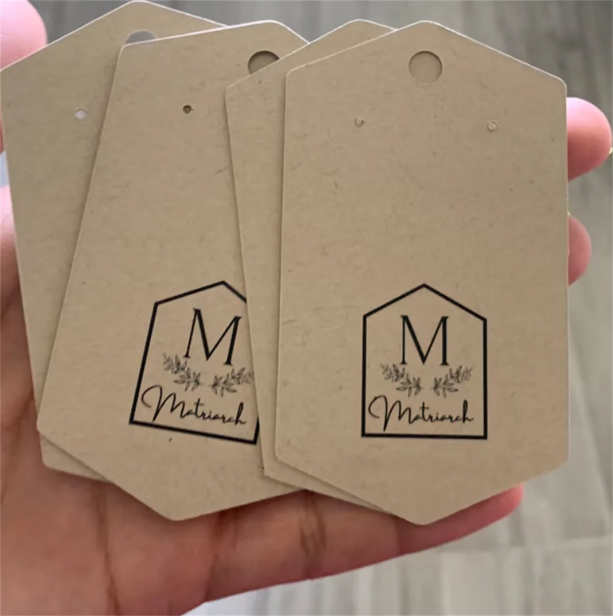 50pcs Custom Earring Display Cards with your Logo