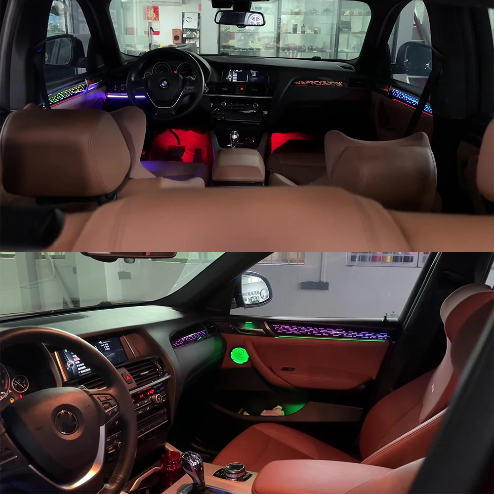 

For BMW X3 X4 New luminous decorative panel BMW X3 luminous decorative panel from 2012 to 2017 New RGB ambient light