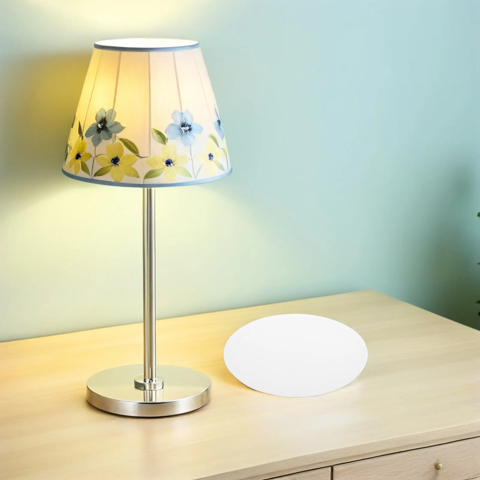 Acrylic Ceiling Light Diffuser Cover 375mm Round Flat Panel Anti Glare Soft Lampshade for Bedroom Dining Room