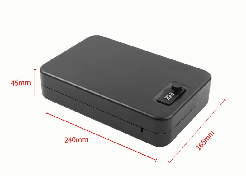 Small Jewelry Box Mechanical Safe Metal Box Portable Safe Cashier Jewelry Box Small