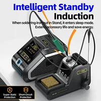 Heating Soldering Iron Staion 200W Power Repaid  C210 C245 Solder Iron Handle Electronic Welding Rework Station FNIRSI DWS-200