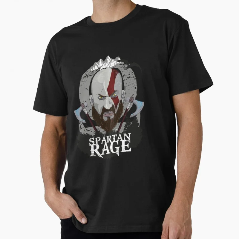 

What's Right About God of war Kratos Spartan Rage Graphic Tee Norse mythology Videogame Gift t shirt for man All size top S-6XL