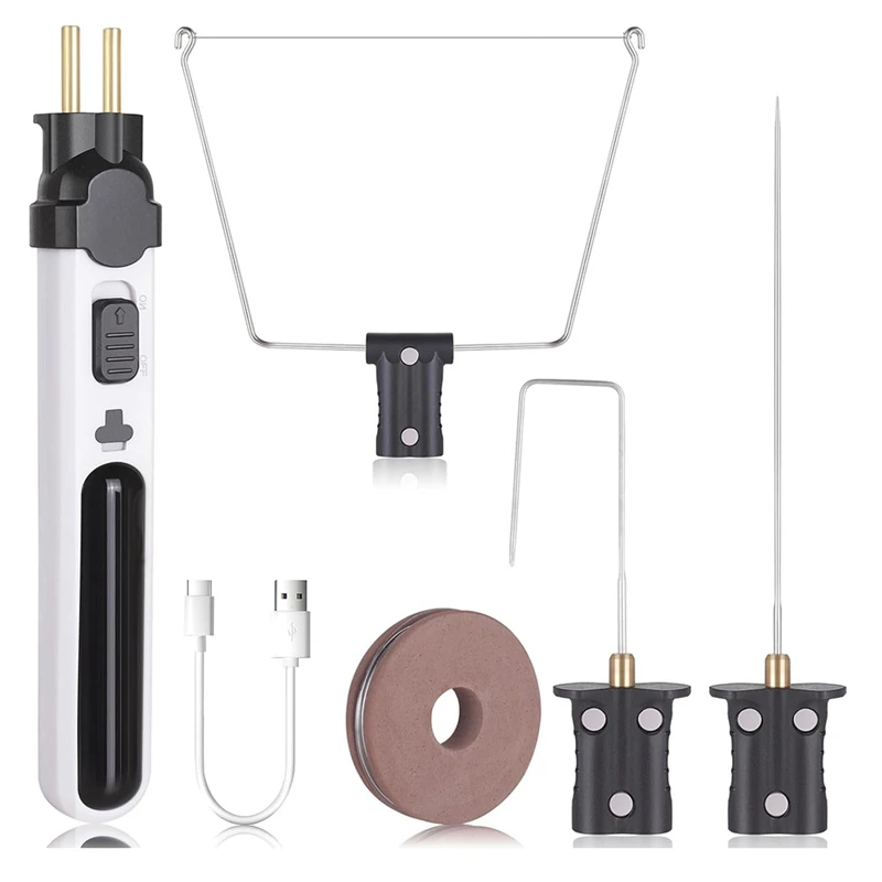 ABNO-6 In 1 Cordless Foam Cutter, Electric Cutting Machine Pen Tools Kit,For Foam Cutting Holes Digging Details US Plug