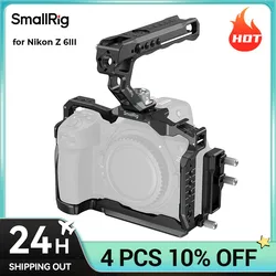 SmallRig Z6 III Camera Cage Kit for Nikon Z6 III, with Top Handle and Cable Clamp, Aluminum Alloy Camera Full Cage Kit 4520