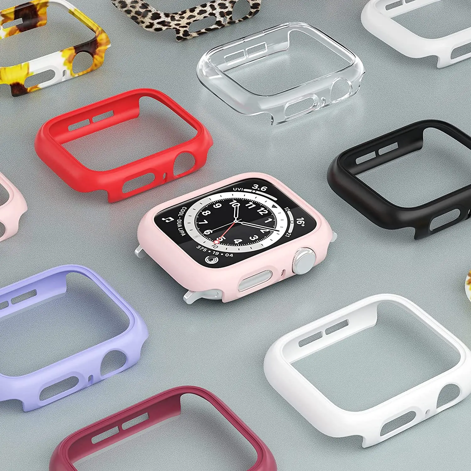 PC Cover voor Apple Watch Case 10 42/46mm 44mm 45mm 38/40/41mm Accessoires Protector bumper iWatch Serie 9 8 7 6 5 4 3 (GEEN Glas)