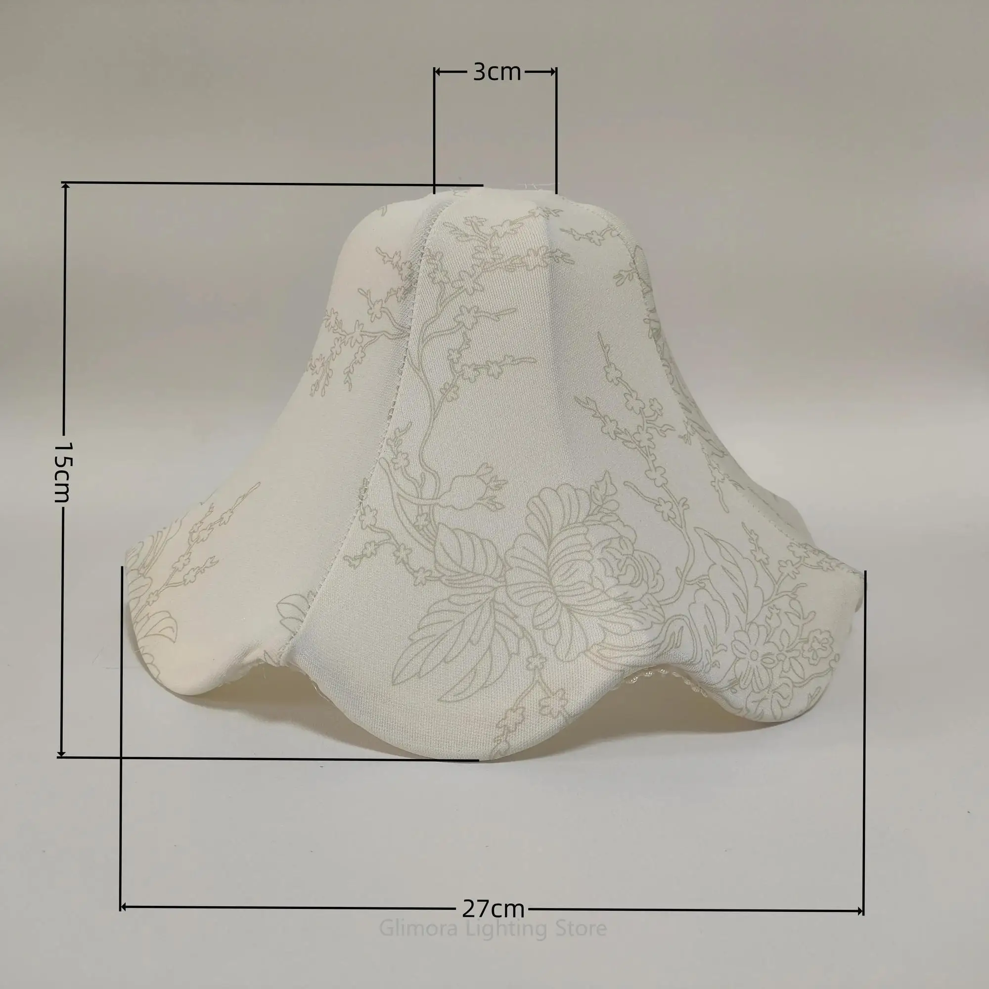 Trendy Vintage Pattern Fabric Lampshade for Dining Room, Decorative Floral Cover for Pendant Light