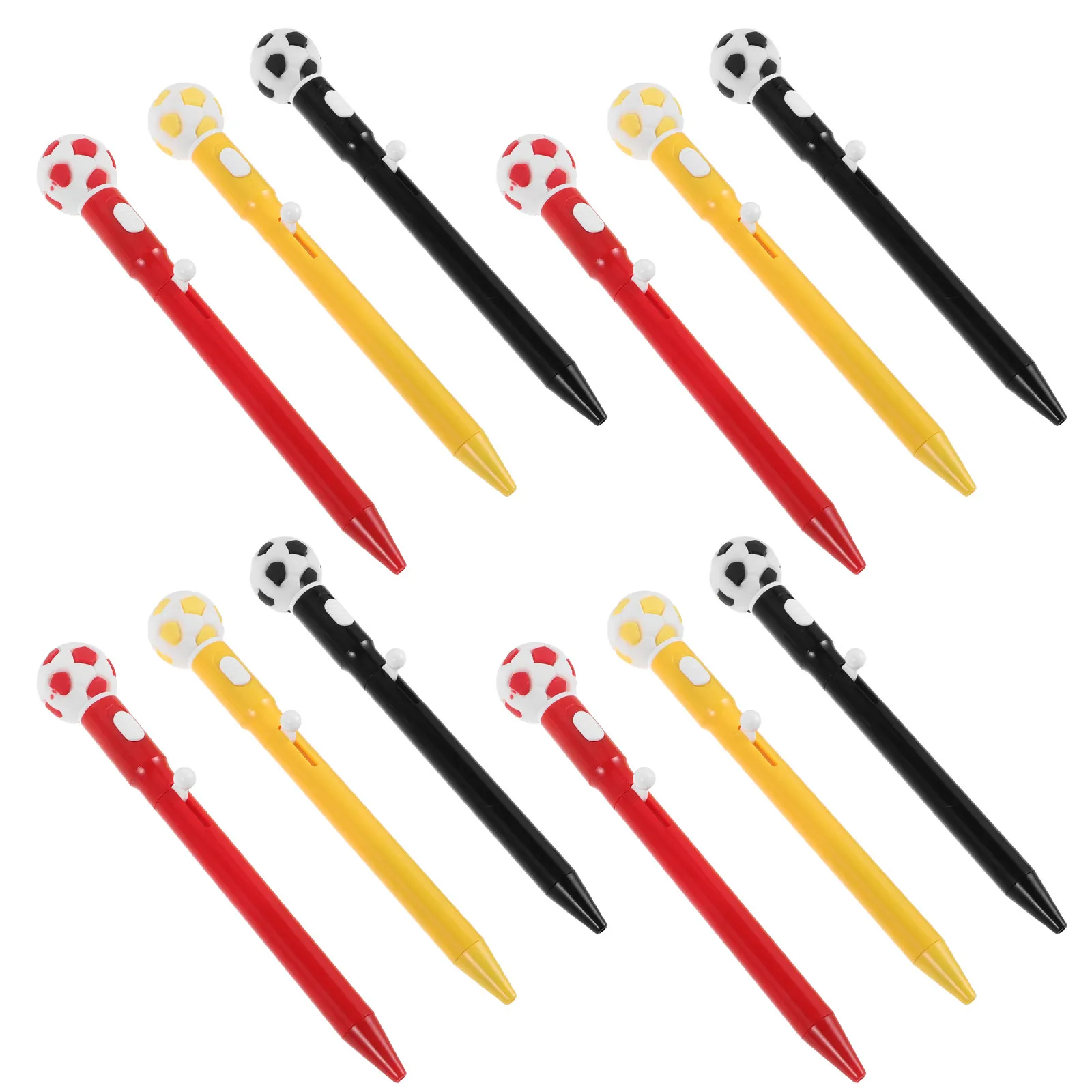 12Pcs Soccer Ballpoint Pens Blue Ink Football Stationery Novelty Sports Party Favor Pens Classroom Rewards Birthday Goodie Bag