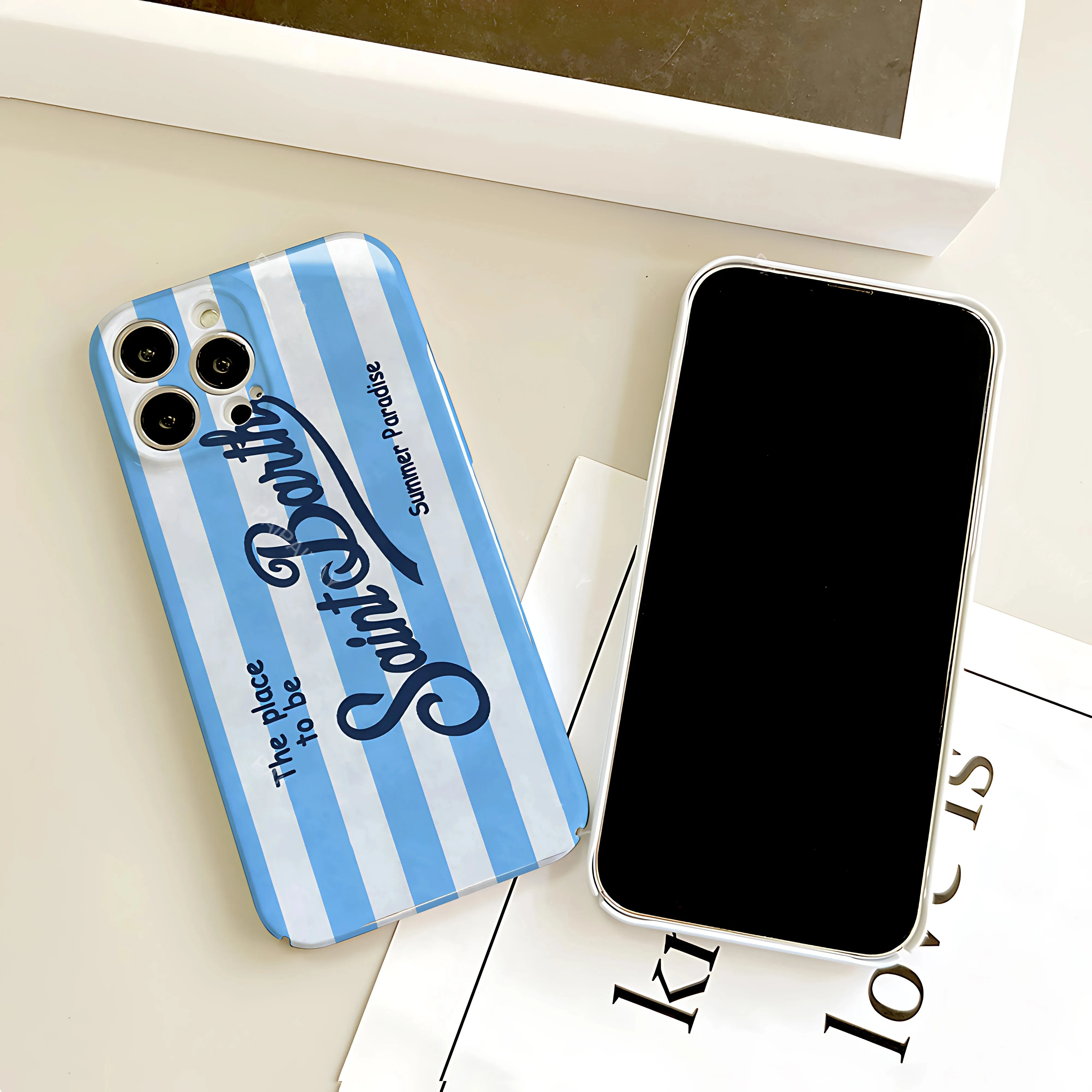 حافظة لهاتف آيفون 17 16e 16 15 14 13 12 11 Air Pro Max XS XR XS Max 6 7 8 Plus غطاء كمبيوتر صلب لامع