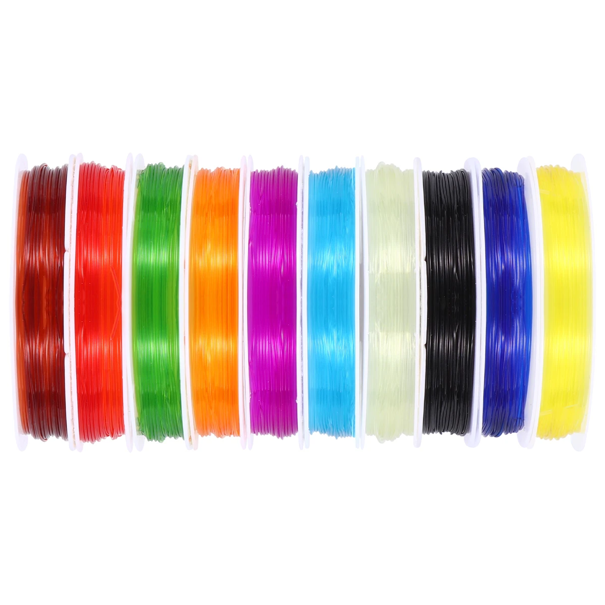 

10 Rolls Colorful Crystal Fish Silk Elastic Line Students' Jewelry Beading Thread Necklace Wire Strings