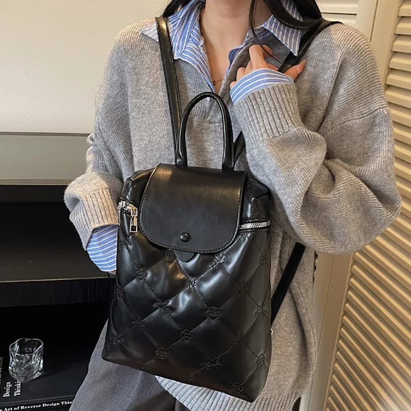 Modna koreańska japońska torba na ramię o dużej pojemności, codzienna torebka, nowa, modna torba damska na jesień 2025, torba z podwójnym paskiem.