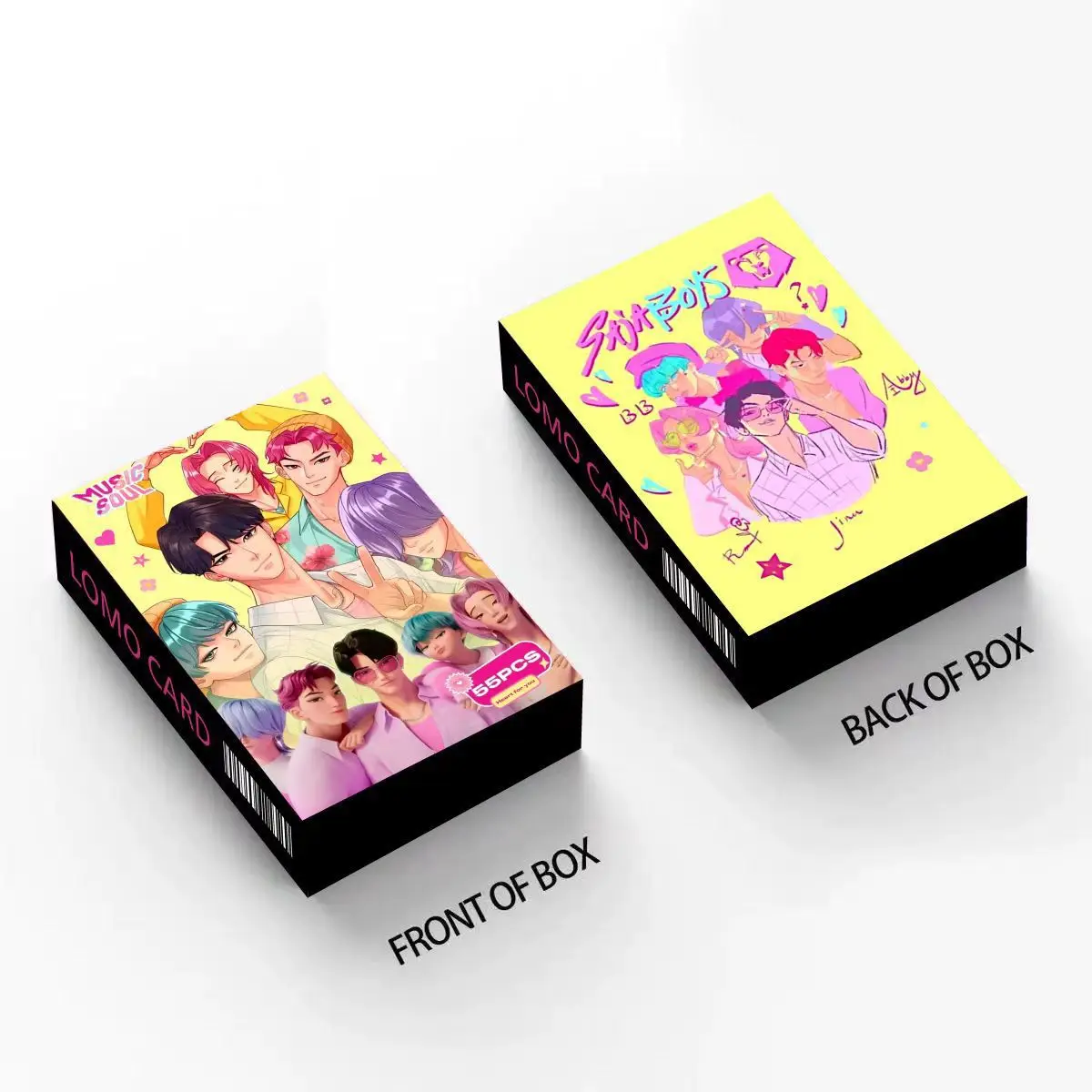 55枚入り KPOP デモンハンターズ サジャボーイズ レーザーカード 写真 LOMOカード 両面 高画質 コレクションカード ギフト おもちゃ