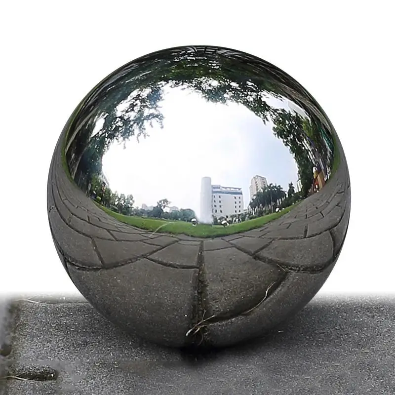 Gazing Globe Mirror Ball Stainless Steel Hollow Ball Mirror Globe Floating Decorative Ball To Add Colorful And Shiny Addition To