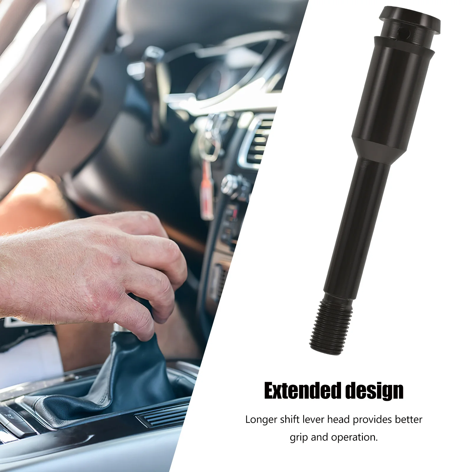 

Extended Shift Knob For Manual Transmission Cars Aluminum Gear Shifter Extension Enhanced Grip Control Easy Install Stick Shift