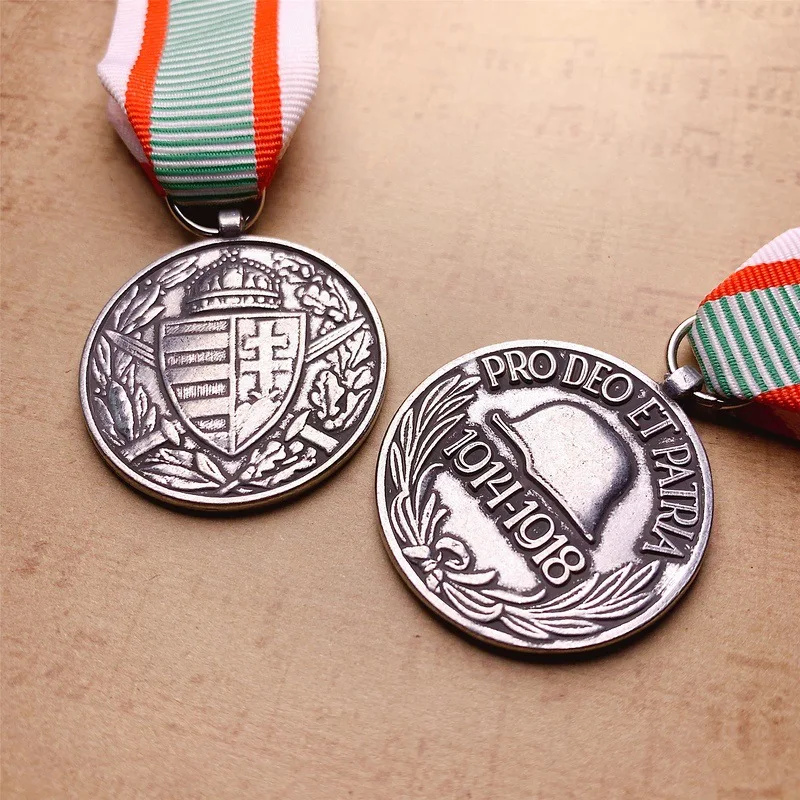 1pcs Reproduction of  Hungarian High Quality Honor Metal Commemorative Medal for World War I Antique historical collection
