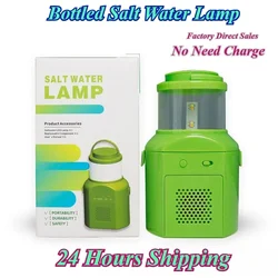 Bottled Salt Water Lamp Long Life Portable Light for Camping Hiking Night Outdoor Fishing Lamp Emergency Tool Circular Use 1PC