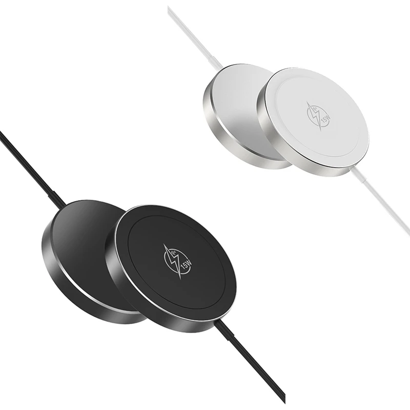 Wireless Charger Qi2 Magnetic Wireless Charger Ultra-Thin Aluminum For Apple 15W Cell Phone Wireless Charger