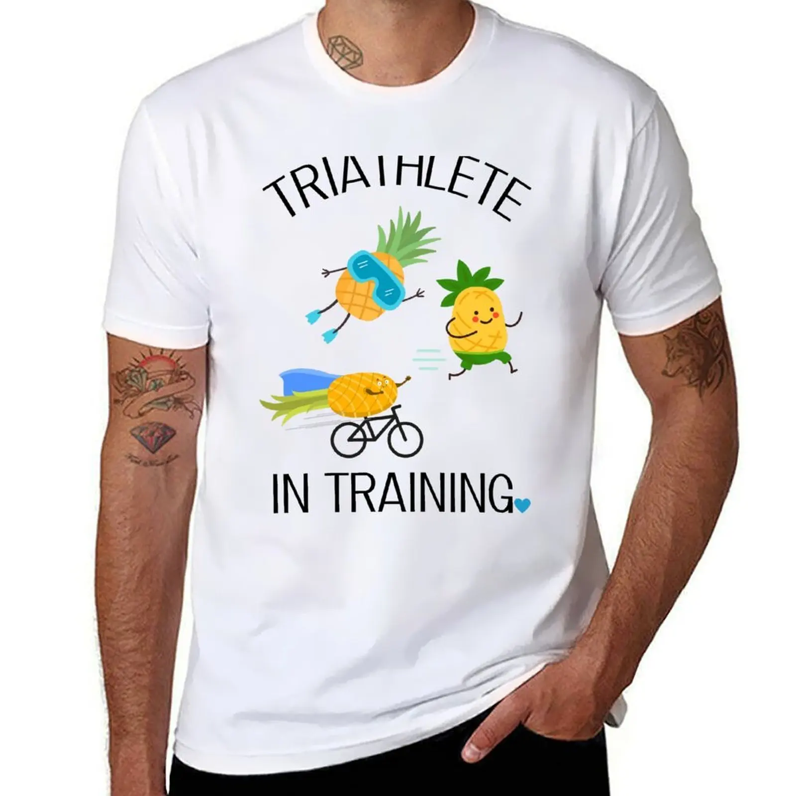 

Triathlete In Training Fun Future Triathlete T-Shirt cotton t shirt man printed t shirts for man T-Shirt