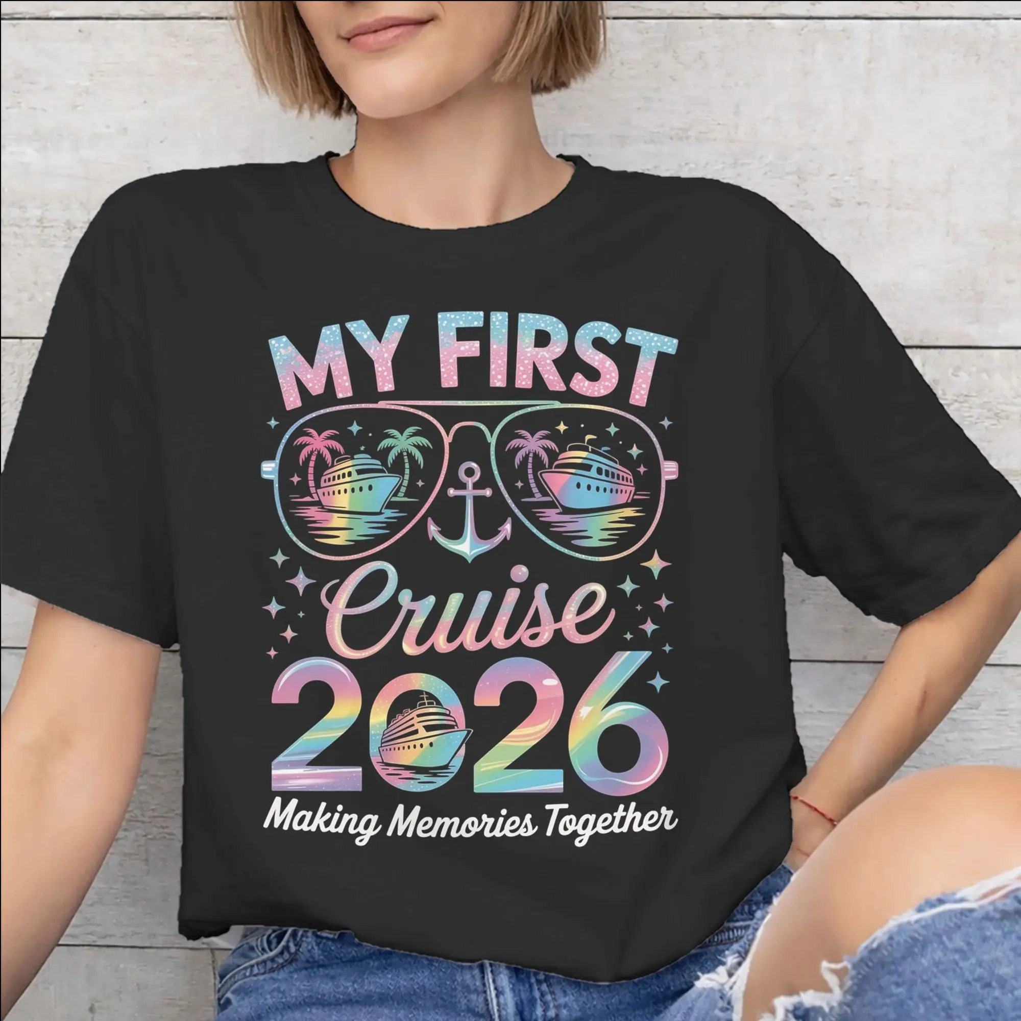 Graphic Printed Family Cruise 2026  T Shirt for Men Women Making Memories Together 100% Cotton Tee Shirt Short Sleeve Clothing