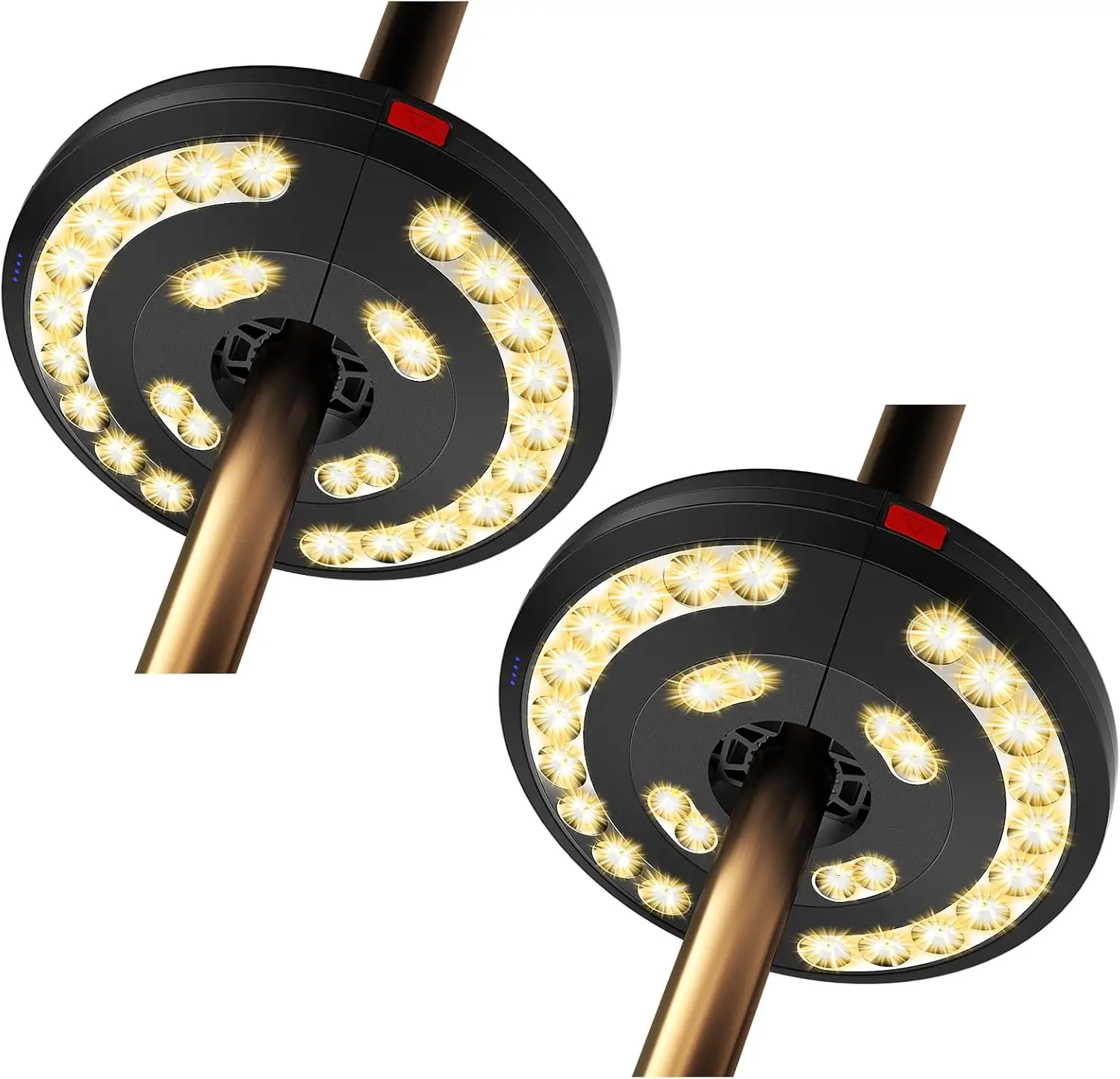 

Rechargeable Patio Umbrella Lights - 28 LED, 3 Modes, USB, Easy Install