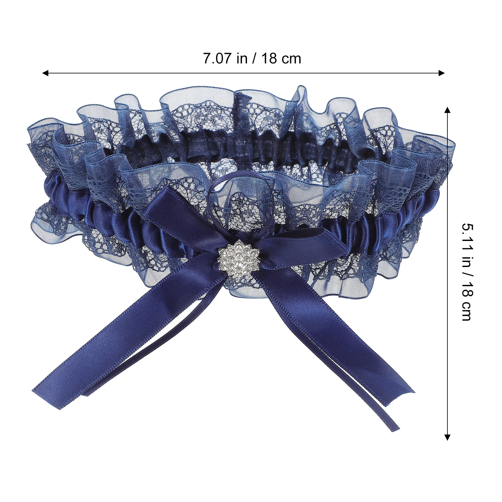 

2Pcs Lace Garters for Bride Wedding Bridal Thigh Bands Delicate Women Leg Decor Elastic Comfortable Long-Lasting Style