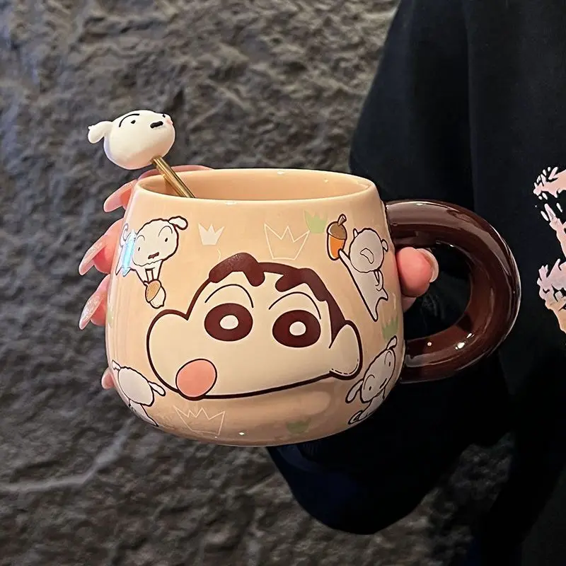 New Crayon Shin-chan Nohara Shiro Personality Creative Holiday Gift Milk Ceramic Mug Cartoon Cute Anime Movie Character Home Mug - Image 6